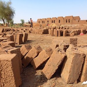 Construction site of the Department Hall of Kanel (Senegal)