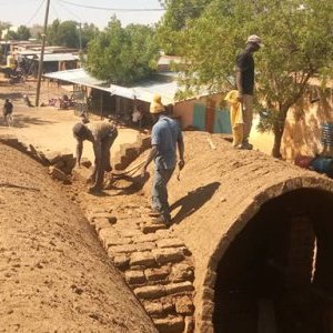 Chantier du magasin de stockage de Koro (Mali)